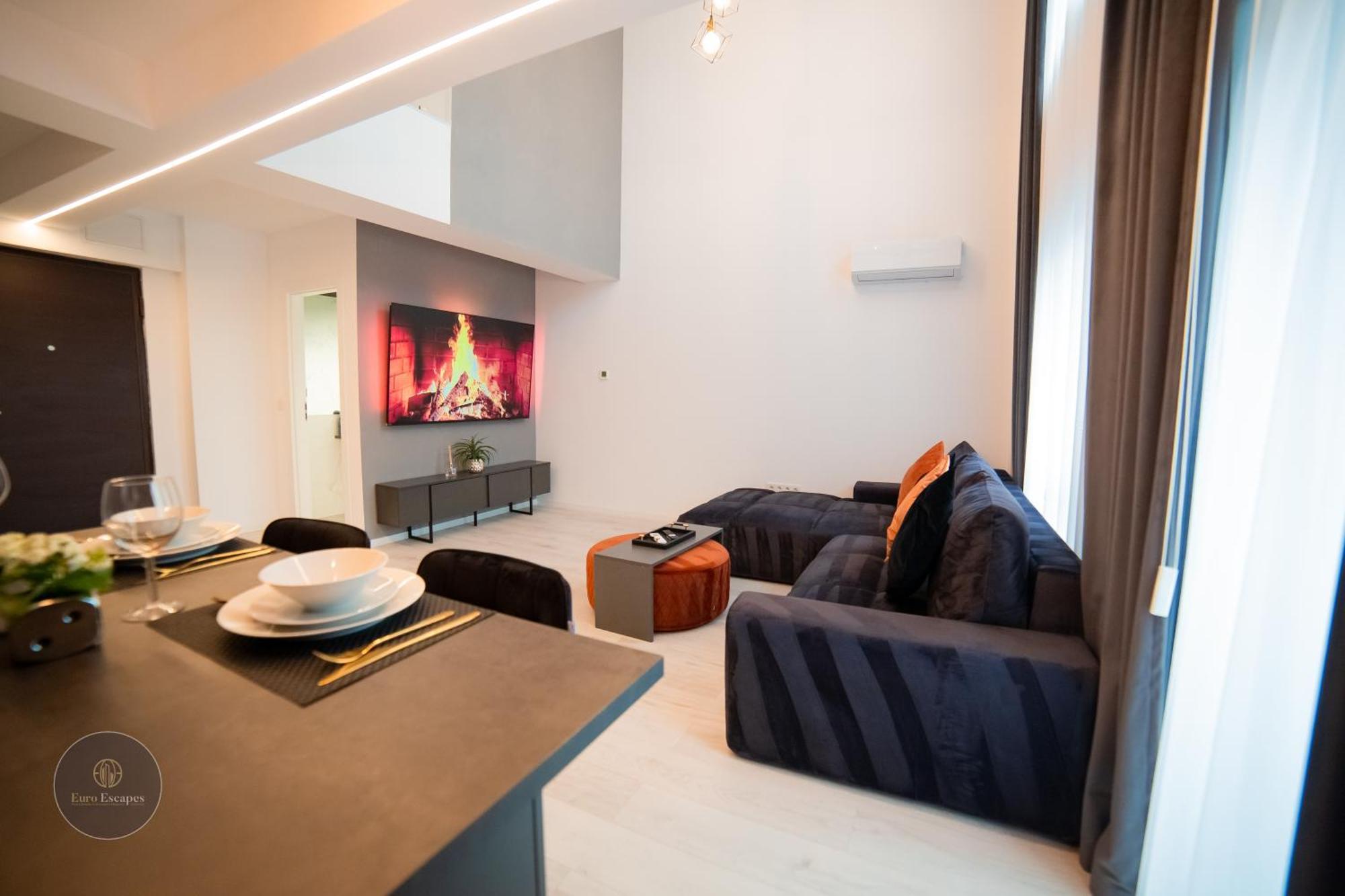 Executive Duplex With Balcony, Skyline Views & Free Parking 布加勒斯特